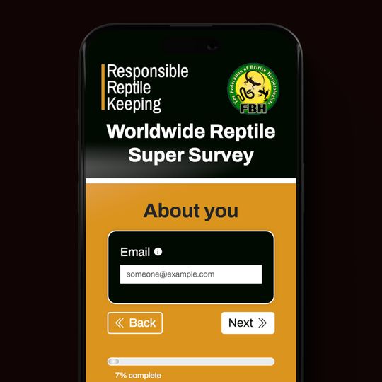 Worldwide Reptile Super Survey interface preview